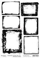 Transparent black printed foil 30 (21,0x29,7cm, 100 microns) (clr 30)