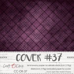 Cover 37, Plum In Chocolate, 60x24,2cm, laminated paper 170 gsm, matte finish (for albums max 20x20cm)