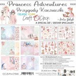 Special Paper Collection Set 20,3x20,3cm Creative Young - Princess Adventures, 190 gsm (32 sheets: 2x6 double-sided sheets, 2x3 extras to cut PRE-CUT, 2x1 extras to cut , bonus design 4 sheets, 2 designs) (clr 20)