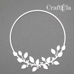 Set of Chipboard Frames 0080 – Leaves (2 pcs, dia approx. 9cm x0,15cm)