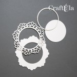 Chipboard Shaker 0463 – Frame - (dia approx. 9cm x0,15cm)