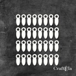 Set of Chipboard Clock Hands (32 pcs, approx. 1,7x0,4x0,15cm)