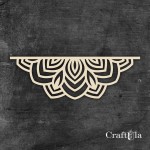 Big Chipboard Mandala 0875 (2 halves, aprox. 15x5cm x0,15cm each)