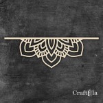Big Chipboard Mandala 0878 (2 halves, aprox. 15x5cm x0,15cm each)