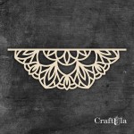 Big Chipboard Mandala 0879 (2 halves, aprox. 15x5cm x0,15cm each)