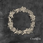 Set of Chipboard Frames 1123 (2 pcs, approx. 8,5x8,5x0,15cm)