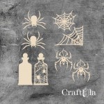 Set of Chipboard the Spiders 2 ( largest 8x4x0,15cm)