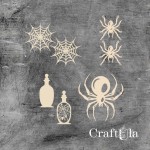 Set of Chipboard the Spiders 3 ( largest 8x4x0,15cm)
