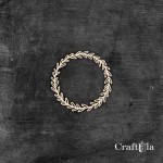 Set of Chipboard Wreaths 1817s (2 pcs, dia approx. 9cm x0,15cm)