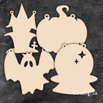 Chipboard Halloween garland 1982 ( max. height 15x0,15cm)