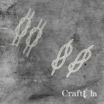 Set of Chipboard Ropes (4 pcs, 2 of each. 13,5x4,5x0,15cm)