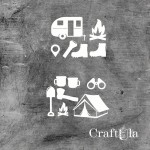 Set of Chipboard Camping 3 (largest 8x4x0,15cm)