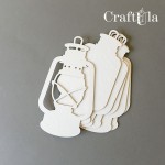 Chipboard album base Lantern Small (cover + 5 pages 15x15x0,15cm)