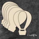 Chipboard album base Balloon Small (cover + 5 pages 15x15x0,15cm)