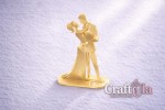 Mirrored gold plexiglass Pair on a Stand (1 pcs, 8x6,5cm)