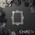 Mirrored silver plexiglass Frame 171 (1 pcs, 12x10cm)