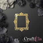 Mirrored gold plexiglass Frame 171 (1 pcs, 12x10cm)