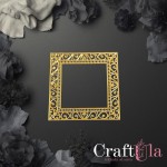 Mirrored gold plexiglass Frame 178 (1 pcs, 9x9cm)