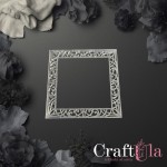 Mirrored silver plexiglass Frame 179 (1 pcs, 9x9cm)