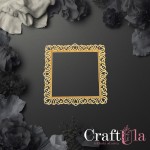 Mirrored gold plexiglass Frame 180 (1 pcs, 9x9cm)