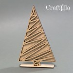 HDF Christmas Tree 3S (8,5x15x5x0,3 cm +stand)