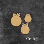 Mini HDF Christmas baubles 235 (8-4x0,3 cm)