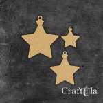 Mini HDF Christmas baubles 252 (8-4x0,3 cm)