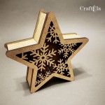 HDF 3D Star 287 – lattern, box (height around 20 cm)