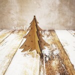HDF Christmas tree 370 (height around 13 cm, width 5cm)