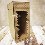 HDF Book nook with a spot for mounting lighting 387 (h 28cm, w 12cm, d 18 cm)