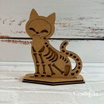 HDF Skeleton Cat (height around 15 cm, thick. 0,3 cm)