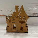 HDF The Haunted Manor 530 box, for tealight illumination (height around 16 cm, thick. 0,3 cm)