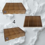 HDF box/organizer with compartments 4 (39,5x27x9,5 cm, 40 compartments)