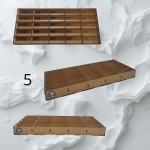 HDF box/organizer with compartments 5 (42x18,5x4 cm, 25 compartments)
