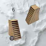HDF box/organizer with compartments 6 (23x10x18 cm, 10 compartments)