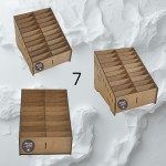 HDF box/organizer with compartments 7 (23x20x18 cm, 20 compartments)