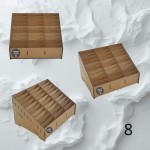 HDF box/organizer with compartments 8 (29,5x23x18 cm, 30 compartments)