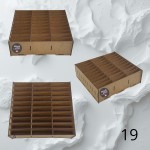 HDF box/organizer with compartments 19 (29,5x28,8x48cm, 30 compartments)