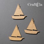 Mini HDF Boats (3 pcs, 8-4cx0,3cm)