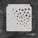 Stencil 0028k – Background, 15x16 cm x 0,35 mm, semi-translucent