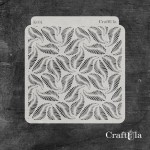 Stencil 0031k – Leaves, 15x16 cm x 0,35 mm, semi-translucent