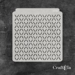 Stencil 0056k – Dashes, 15x16 cm x 0,35 mm, semi-translucent