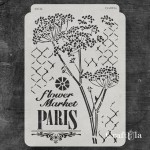 Stencil 005XL – Ornaments, 30x22 cm x 0,35 mm, semi-translucent