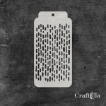 Stencil 0189 – Dashes, 8x16 cm x 0,35 mm, semi-translucent