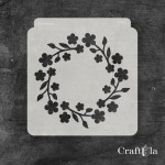 Stencil 0191 – Napkin, 15x16 cm x 0,35 mm, semi-translucent