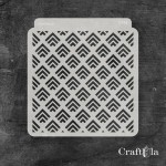 Stencil 0194 – Tags, 15x16 cm x 0,35 mm, semi-translucent