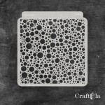 Stencil 0198 – Dots, 15x16 cm x 0,35 mm, semi-translucent