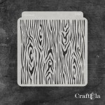 Stencil 0199 – Wood Grain, 15x16 cm x 0,35 mm, semi-translucent