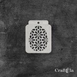 Stencil 0236 – Easter Egg, 8x9,5 cm x 0,35 mm, semi-translucent