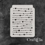 Stencil 0242, 15x20 cm x 0,35 mm, semi-translucent